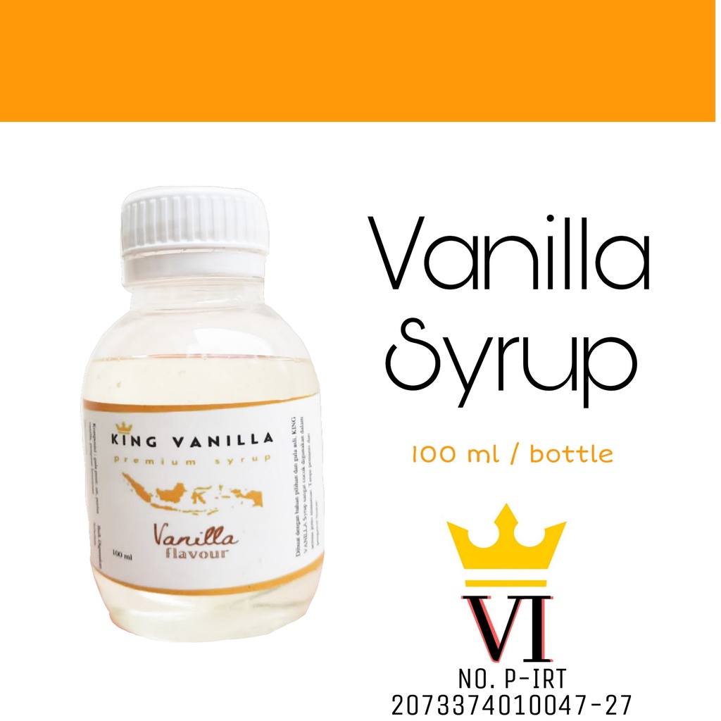 

Vanilla Syrup / Sirup Vanilla Tanpa Pemanis Buatan Tanpa Bahan Pengawet 100 ml, 500 ml