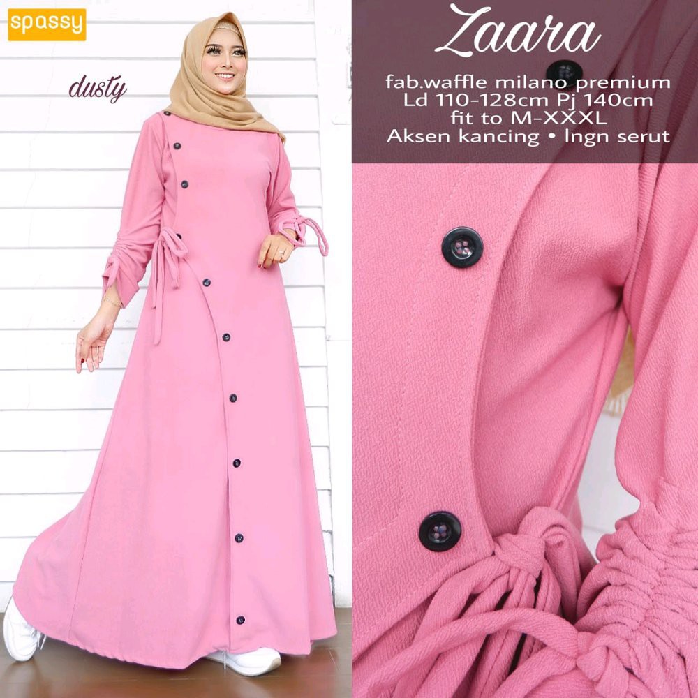 Ns FC Najibah Gamis Syari Putih Benhur Abu Toska Navy Maroon Hujan Muslim Modis Modern White Mach D