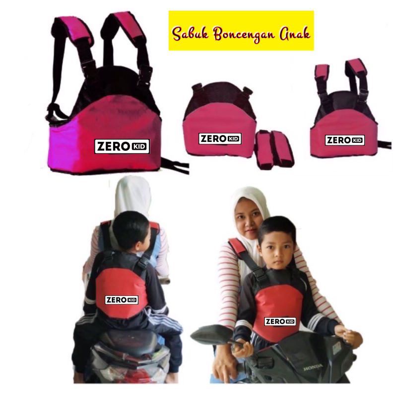 PROMO SABUK BONCENGAN ANAK DI MOTOR MERK ZEROKID ORIGINAL