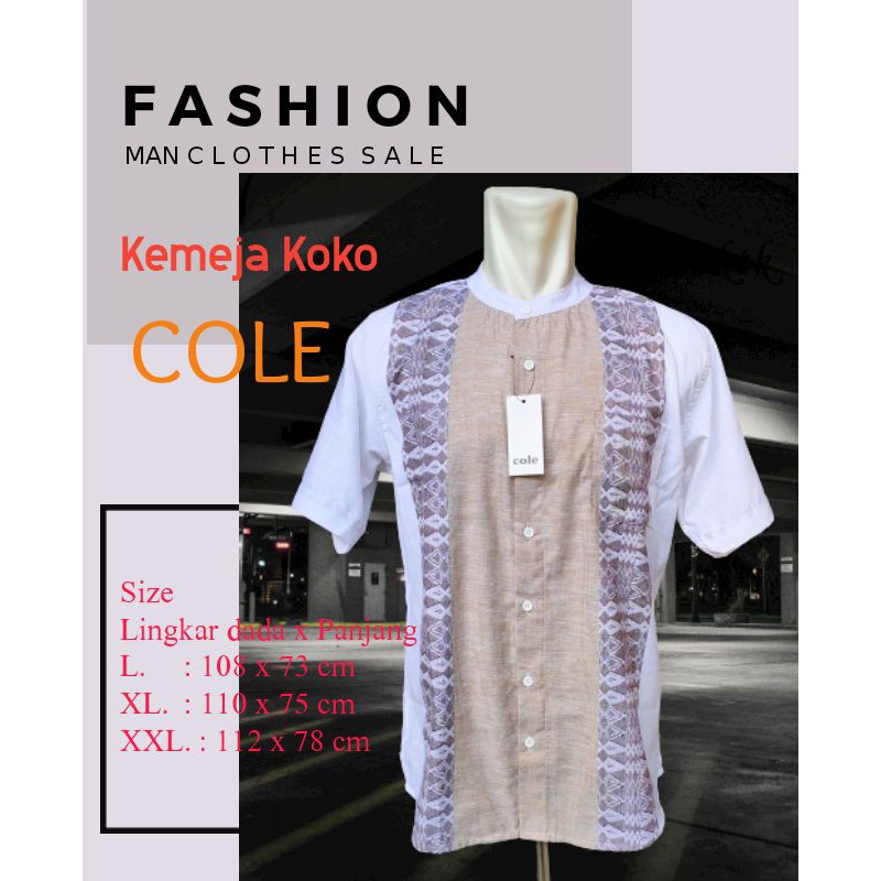 Kemeja Koko  COLE murah original