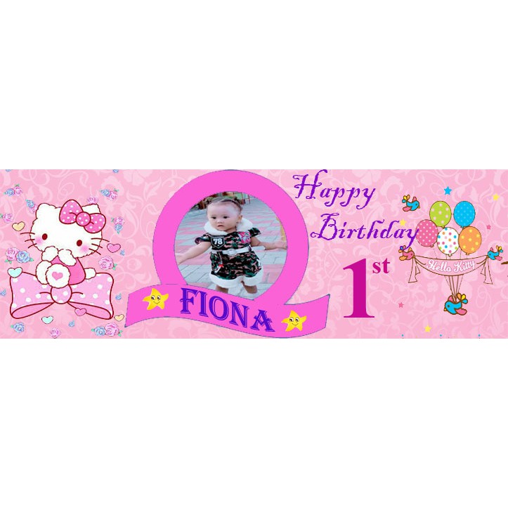 

label plastik ulang tahun hello kitty