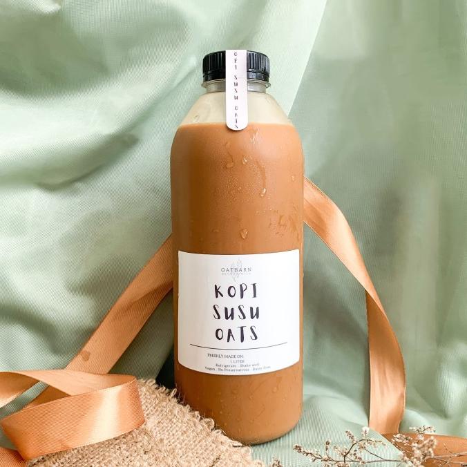 

BAYAR DITEMPAT OatBarn Kopi Susu Oats 1 Liter | Vegan Bottled Milk Coffee Oat Barn - Less Sweet