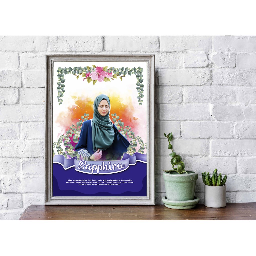 Jual CETAK DESAIN FOTO WISUDA, HADIAH WISUDA, GRADUATION SOUVENIR PHOTO