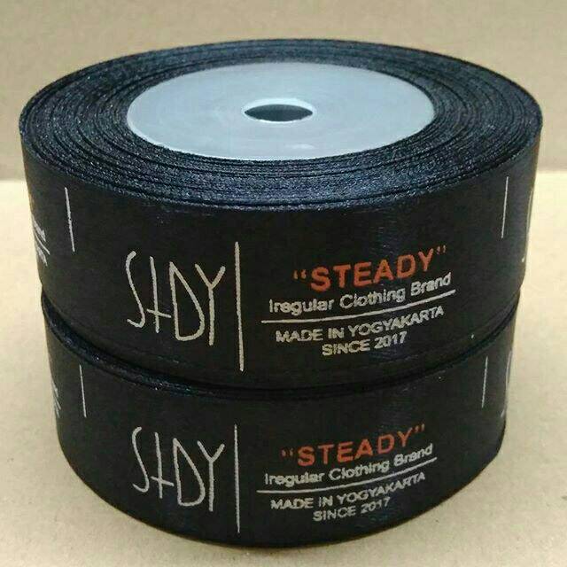 

Label pita satin 2.5 cm dg 2 warna font