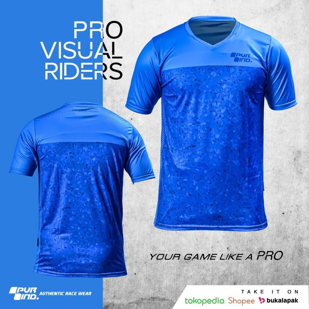 JERSEY PVR PENDEK 06 BIRU