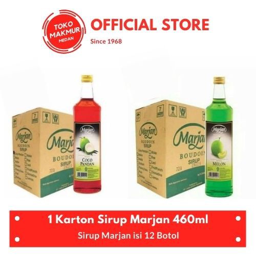 1 KARTON SIRUP MARJAN 460ML ISI 12 PCS