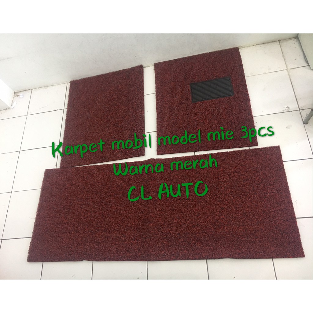 Karpet mie 3 potong / karpet bihun / karpet mobil / karpet premium mobil universal