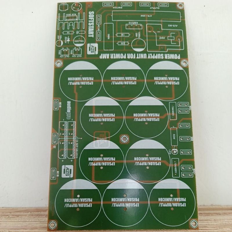 PCB 10 Elco PSU Class AB dan B + PCB Softstart