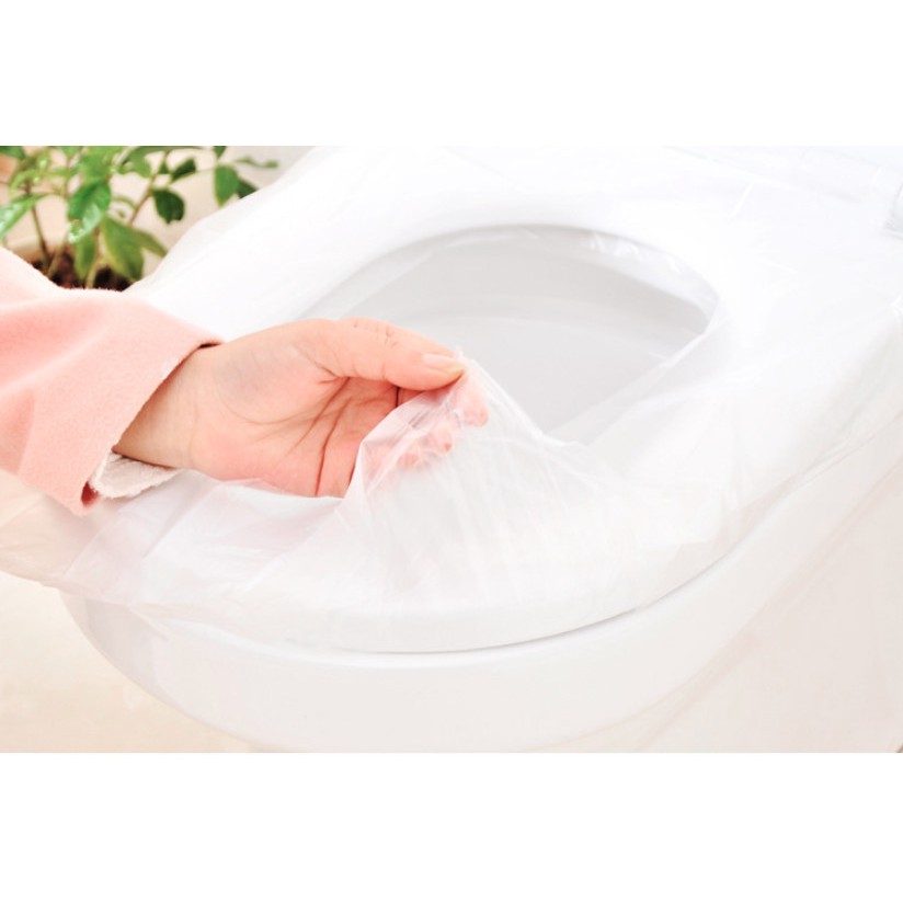 Travel Disposable Toilet Sit Cover Plastik Penurup Closet