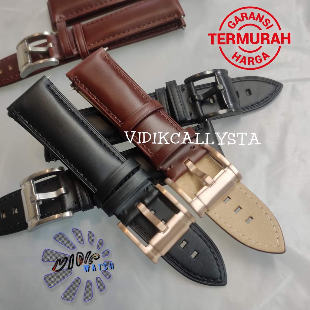 STRAP JAM TANGAN TALI KULIT QR QUICK RELEASE 22MM TALI JAM KULIT QUICK RELESE 22 MM QR