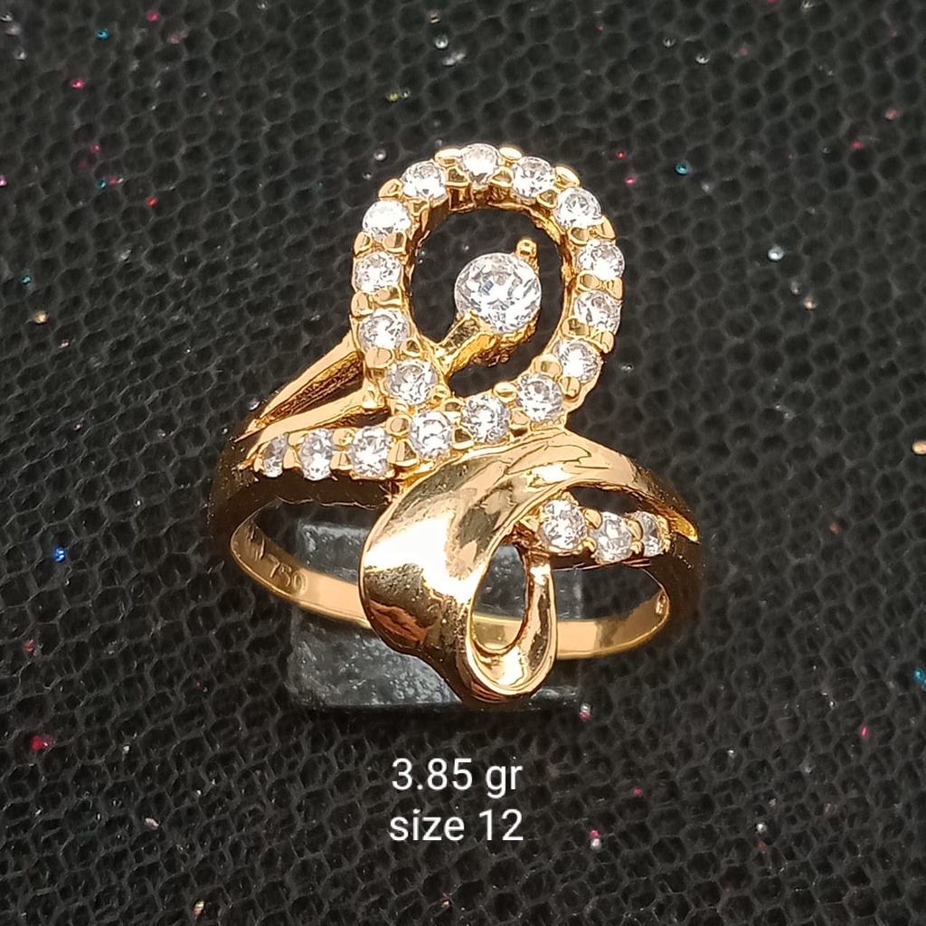 Cincin Emas 17K - 3.85 Gr Kadar 750 - 1250