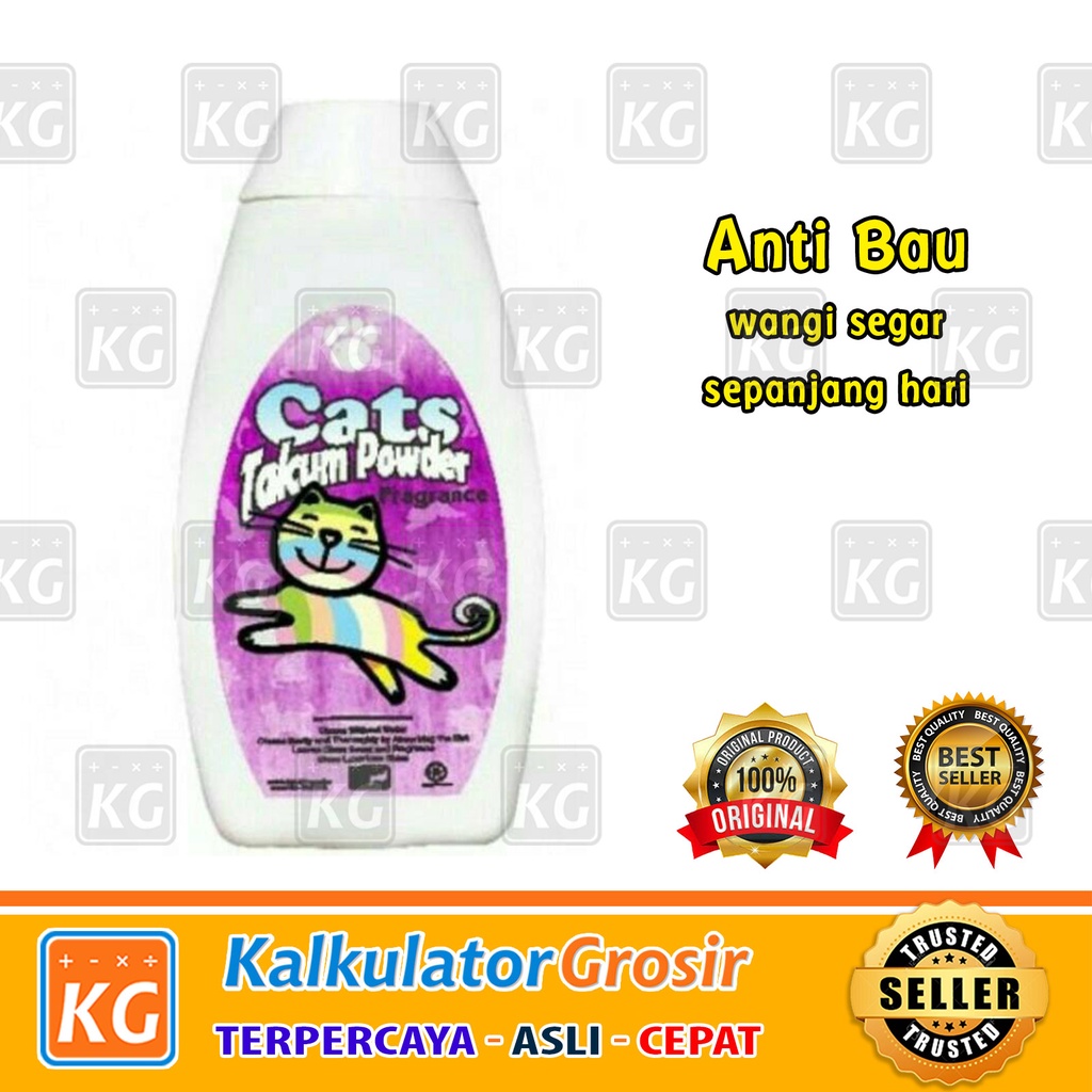 Bedak Kucing Anti Kutu / Tick &amp; Fleas / Medicated RAID ALL SANITIZER CAT TALCUM POWDER