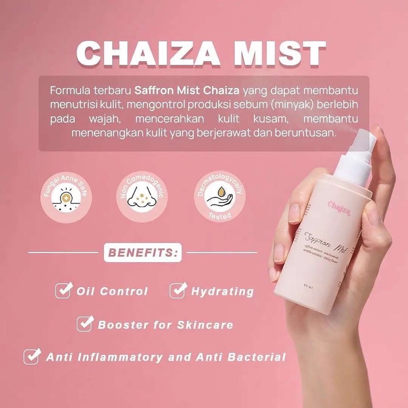 [READY STOCK] CHAIZA FACEMIST BPOM Chava facemist by chaiza 100ml / saffron facemist / facemist saffron zam zam / CHAVA FACE MIST