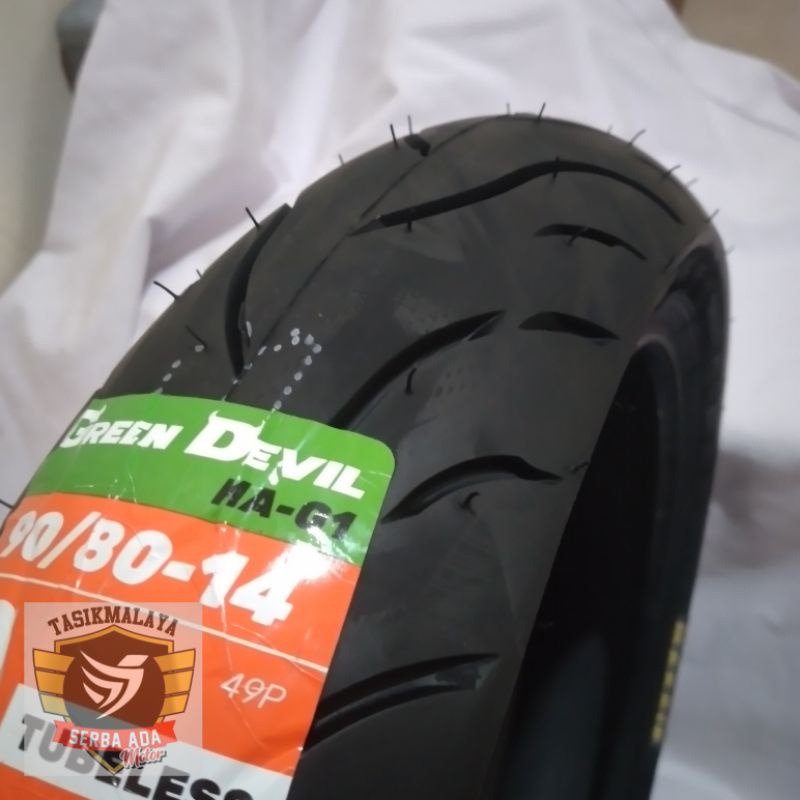 BAN LUAR MAXXIS GREEN DEVIL 90/80-14 TUBELESS