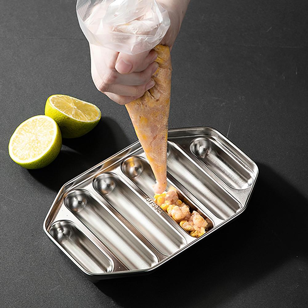 [Elegan] Cetakan Sosis Aksesoris Dapur Stainless Steel Anak Tahan Lama Anti Karat Hot Dog Mould