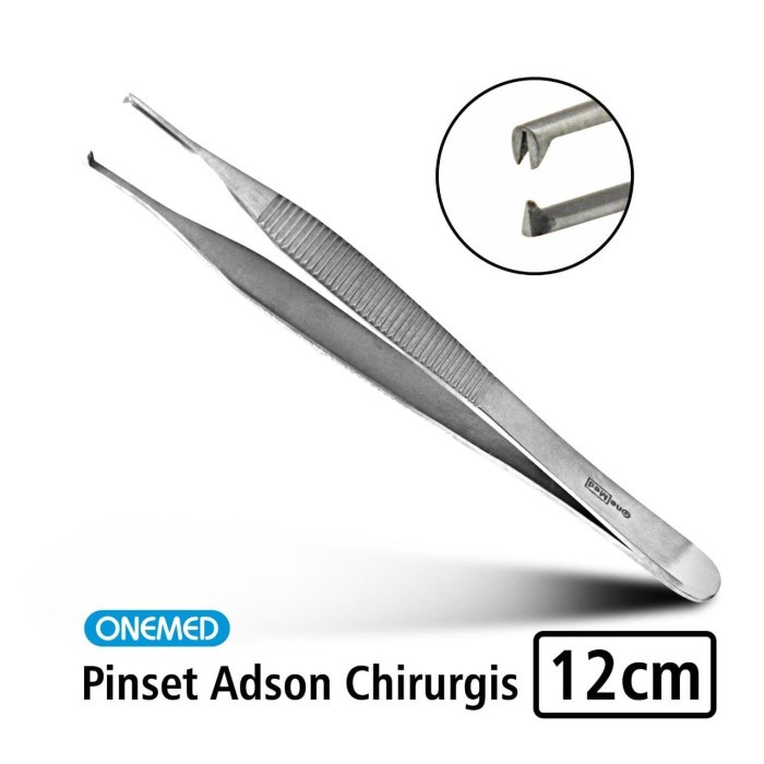 Pinset Adson Chirurgis 12 Cm Stainless Steel Onemed OJ2