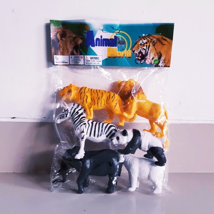Hot sale  Set Mainan Hewan Ukuran Besar - Paket Kebun Binatang Animal karet anak  hanyaq di shopee