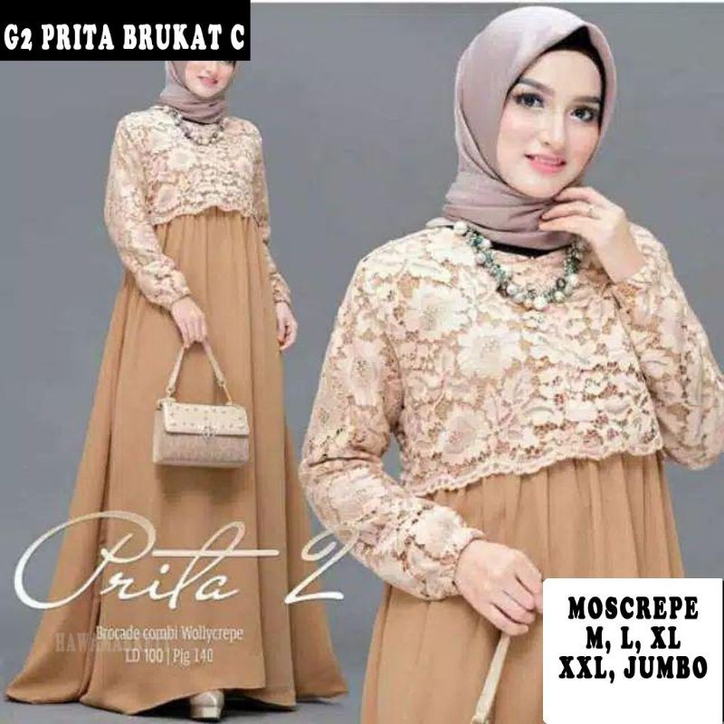 BISA COD STOK TERBATAS PRITADRESS BAJU LEBARAN BAJU PESTA BAJU BRUKAT PAKAIAN FASHION MAKASSAR