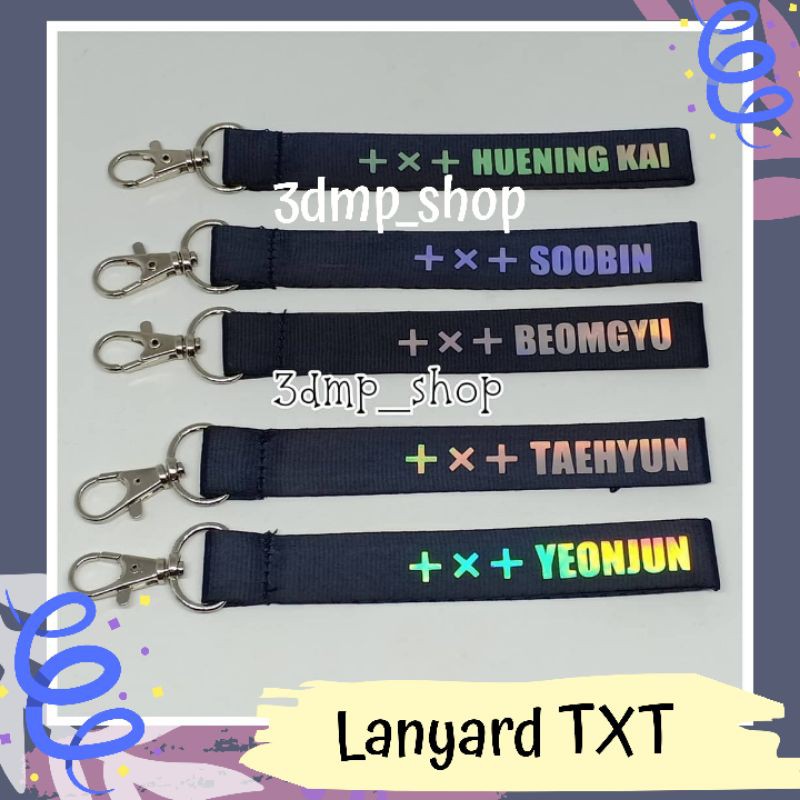 Lanyard TXT Gantungan Keyring Taehyun Yeonjun Soobin Huening kai Beomgyu kpop