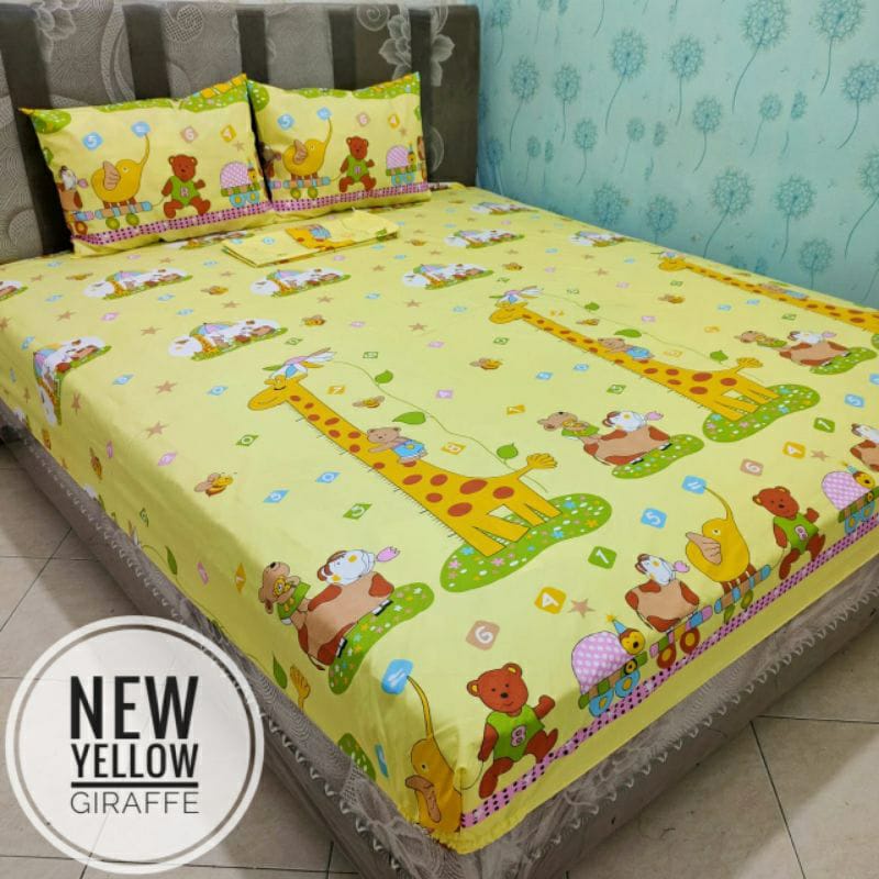 Sprei Jerapah New Ukuran 120x200 - Seprei Single Size