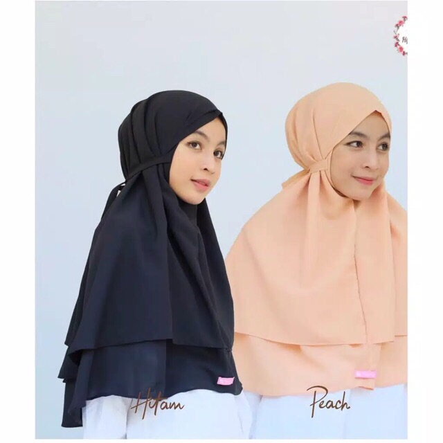 JILBAB INSTAN MARYAM 2 LAYER BERGO INSTAN SYRIA DOUBLE LAYER HIJAB INSTAN BERGO MURAH