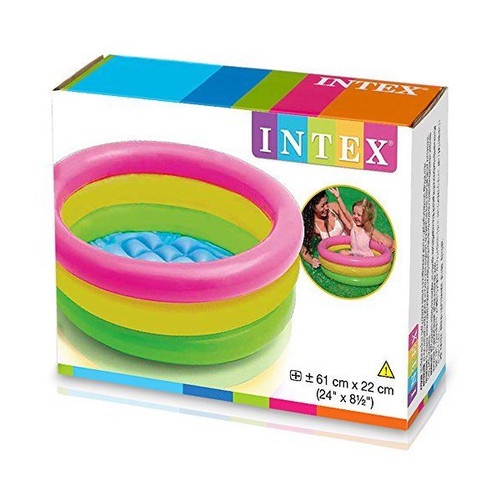 INTEX Kolam Renang Bulat pelangi  61cm x 22cm