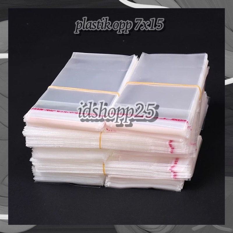 

PLASTIK OPP LEM UKURAN 7x15cm (LEM) 100pcs/pack OPP KERTAS SOUVENIR PESTA