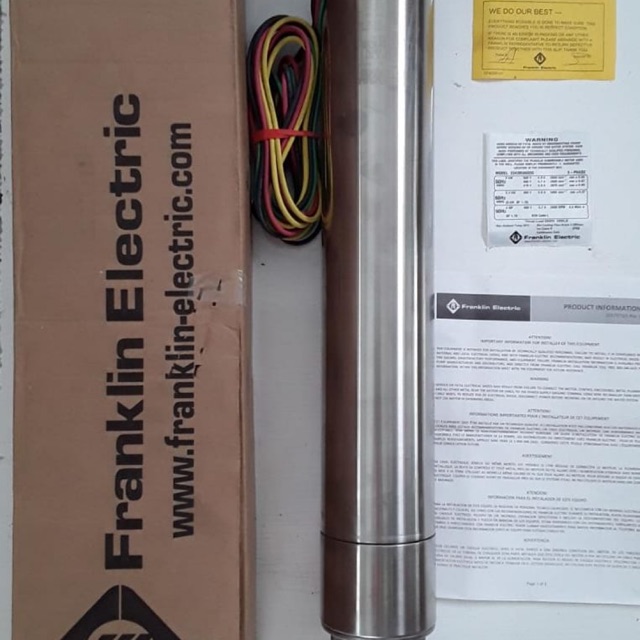 Motor Pompa Air Submersible  4 Dim 4 Hp 380 Volt FRANKLIN