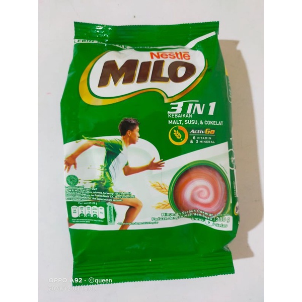 Milo 3 in 1 ukuran 300 gr