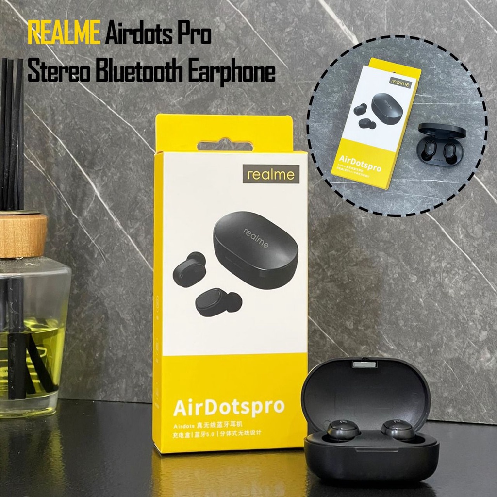 REALME AirDots Pro TWS Bluetooth 5.0 Earphone DSP HD Original