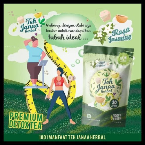 TERLARIS Teh Janaa Teh Janna Teh Janah Janaah Tea TEH Janaa Janna Jana Jannah TEH JannaHerbal Teh Herbal Pelangsing Alami Aman BPOM Asli ORIGINAL Obat Penurun Berat Badan Tea Herbal Detox