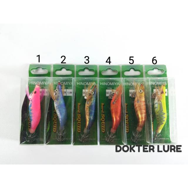 LURE Egi HINOMIYA HARD SQUID 1.8 Umpan Mancing Cumi