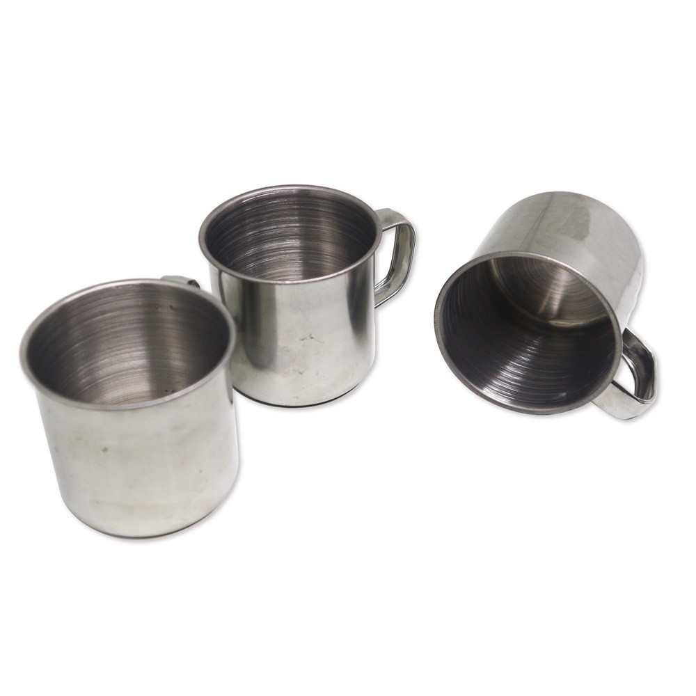 Mug Mini Stainless Steel -  isi 3 pcs Kapasitas 190 ml