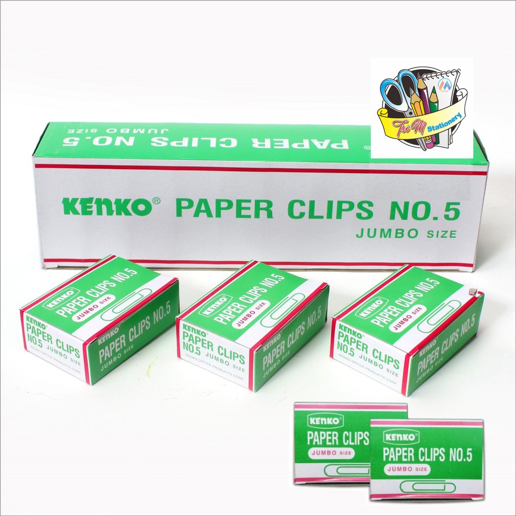 

KENKO PAPER JUMBO CLIPS No.5 PACK (@10kotak)