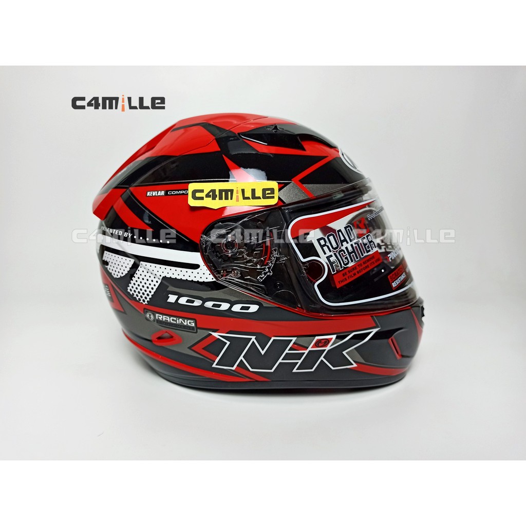 HELM NHK GP1000 STAR RED DOUBLE VISOR FULL FACE