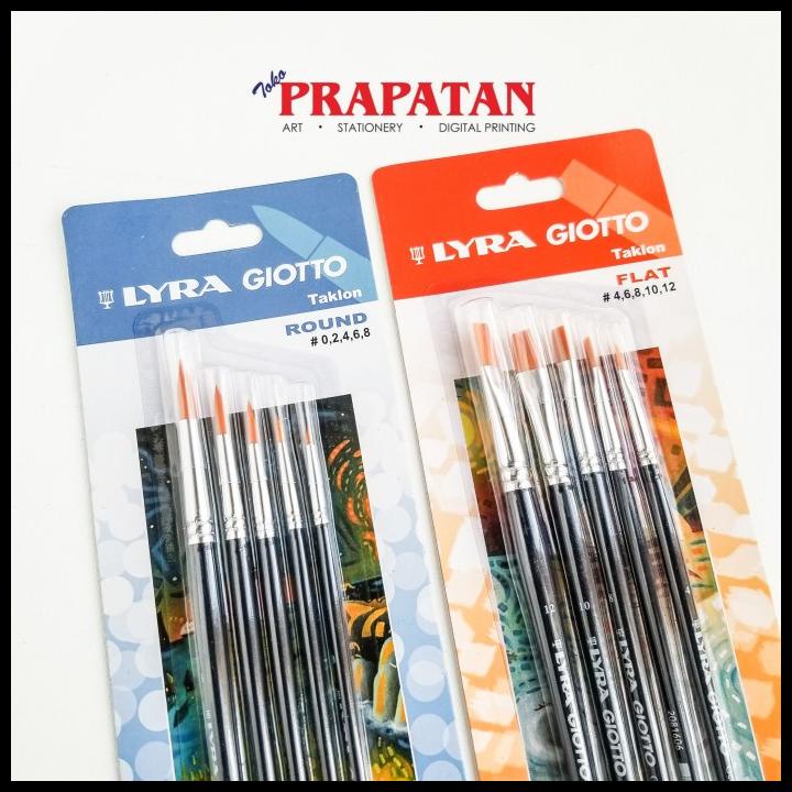

Terbaru!!!! Kuas Lukis Lyra Giotto Set Flat Round 5Pcs / Paint Brush