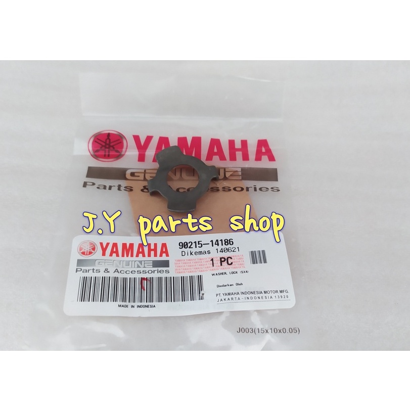 WASHER LOCK BESI PLAT PENGUNCI MUR KAKI 4 RUMAH KOPLING SCORPIO ORIGINAL YGP 90215-14186