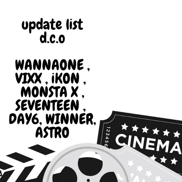 DVD KPOP WANNAONE, VIXX, IKON, MONSTA X, SEVENTEEN, WINNER, ASTRO