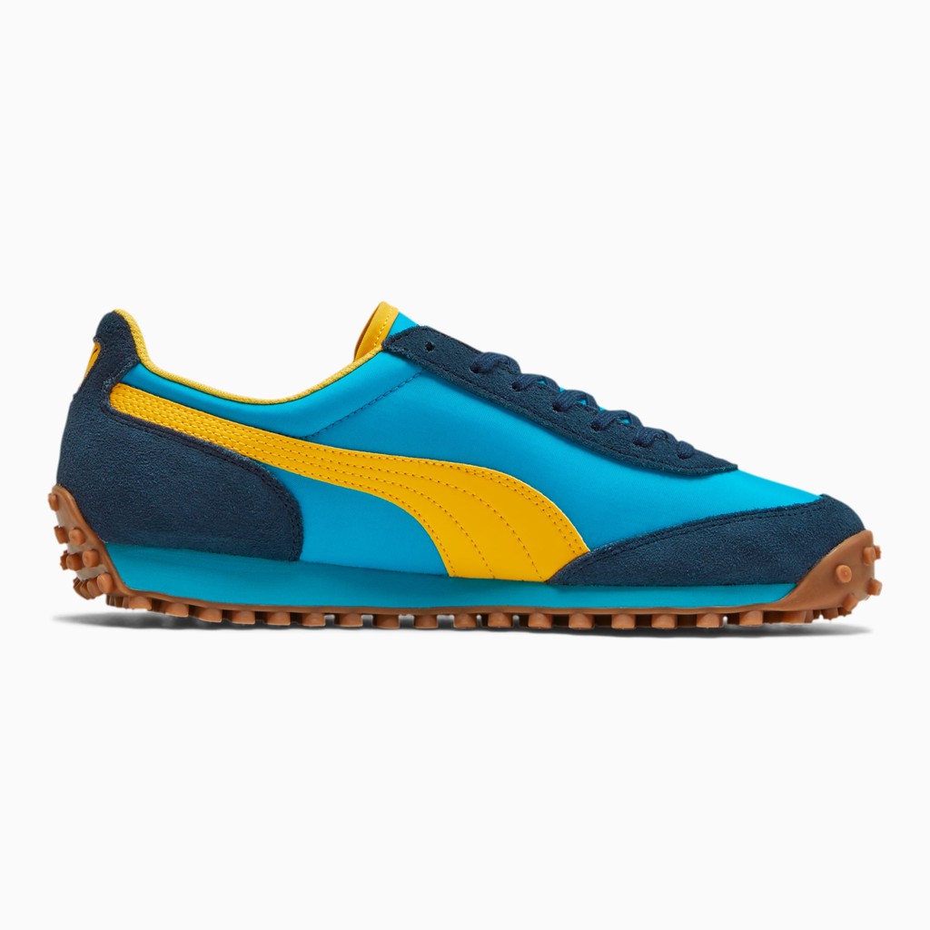 multi coloured puma trainers