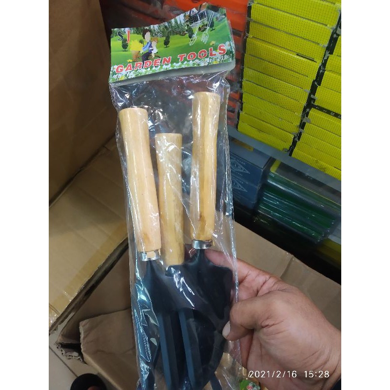 Garden Tools Alat Kebun Taman Sekop Mini Gagang Kayu