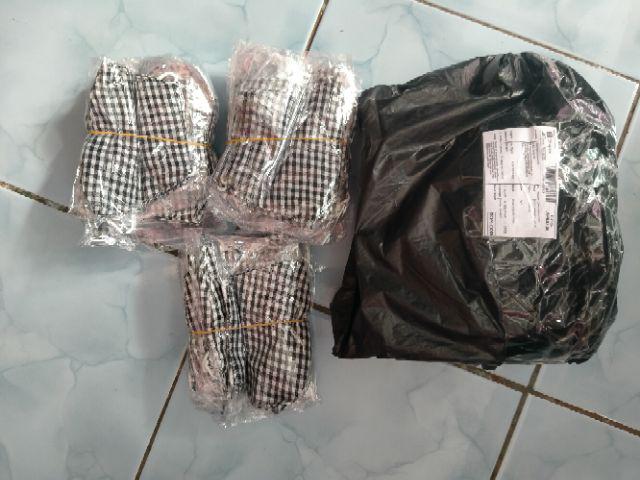 Masker Kain Kotak 3ply + Bisa Selip Tissue