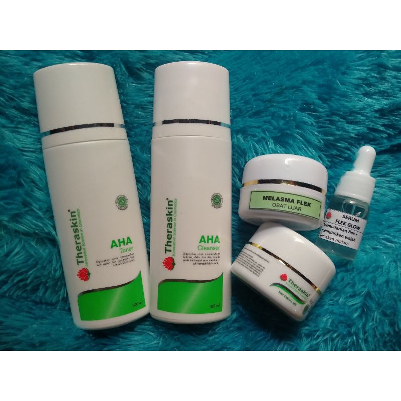 THERASKIN PAKET FLEK MELASMA / FLEK TIPIS + SERUM FLEK ISI 5