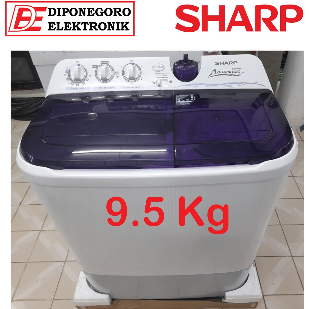 Jual Mesin Cuci Sharp 9 5 Kg 95cr Garansi 1 Tahun Indonesia Shopee Indonesia