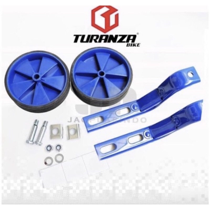 Ban Tambahan Sepeda Anak samping roda  bantuan 4 roda bantu sepeda anak Turanza penyeombang ban kaki sepeda-turanza 12 16