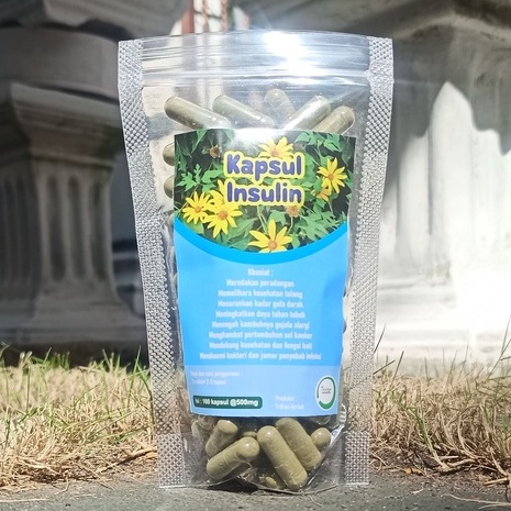 Kapsul Herbal Daun Insulin isi 100 kapsul untuk kesehatan trifian herbal