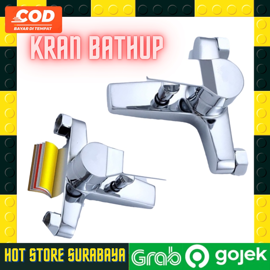 Kran Mixer Kran Panas Dingin Kran Bathub Cabang 2 Stainless HOT