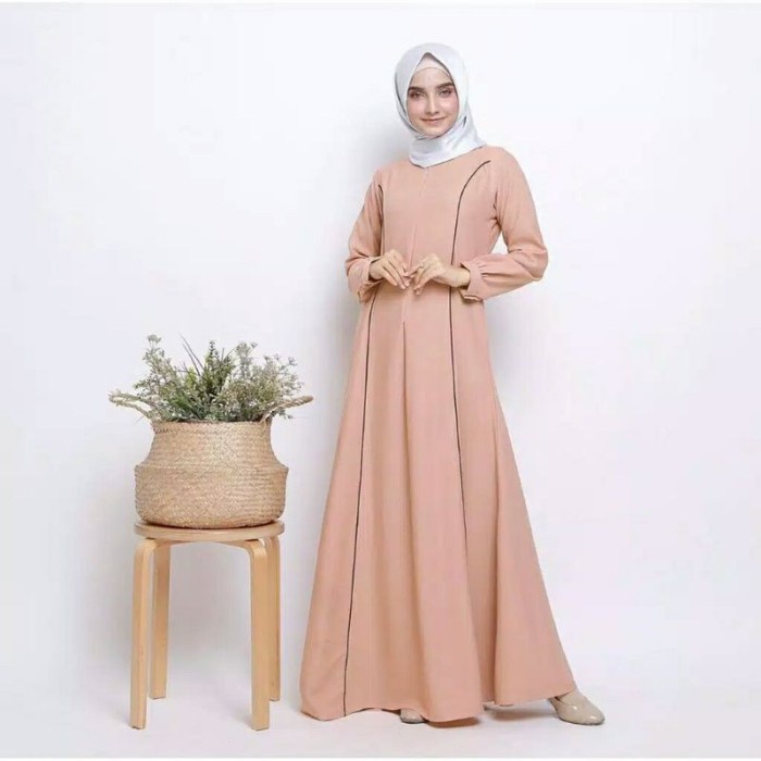 Promo Baju gamis wanita terbaru syari lebaran pesta dewasa modern keki