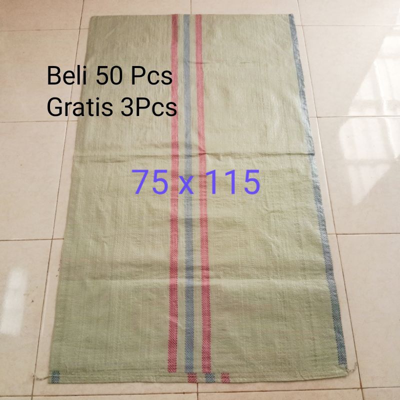 Karung goni Plastik 100KG 75x115cm Goni Plastik 100Kg Karung Goni 100Kg