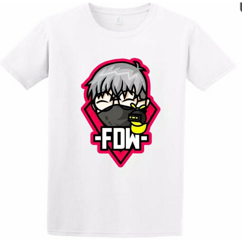 BAJU KAOS FDW GAMING YOUTUBER FREE FIRE. kaos esport
