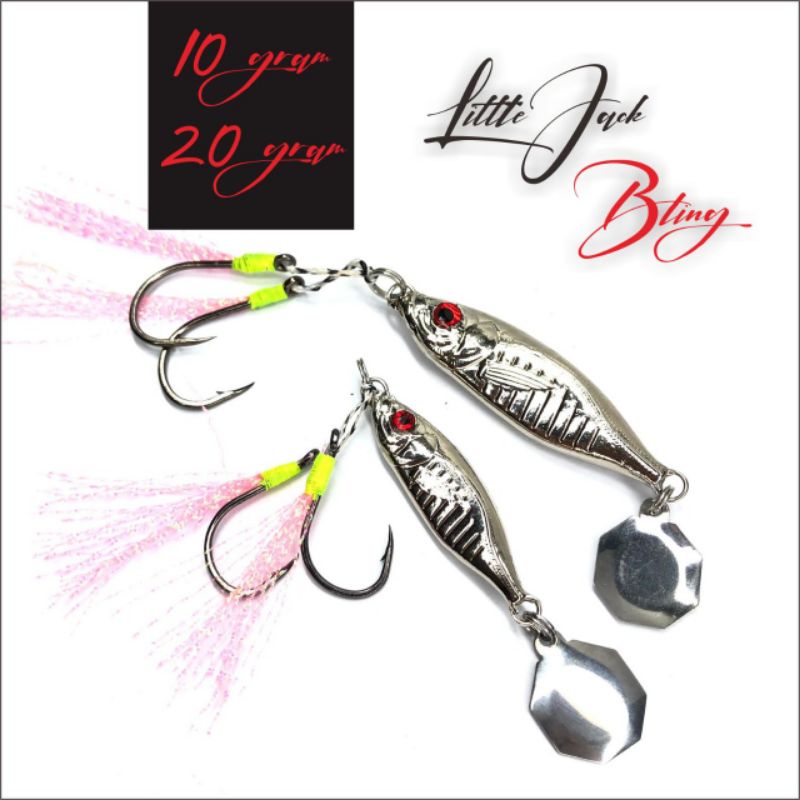 Metal Jig Little Jack Bling 10 gram &amp; 20 gram + Double Assist